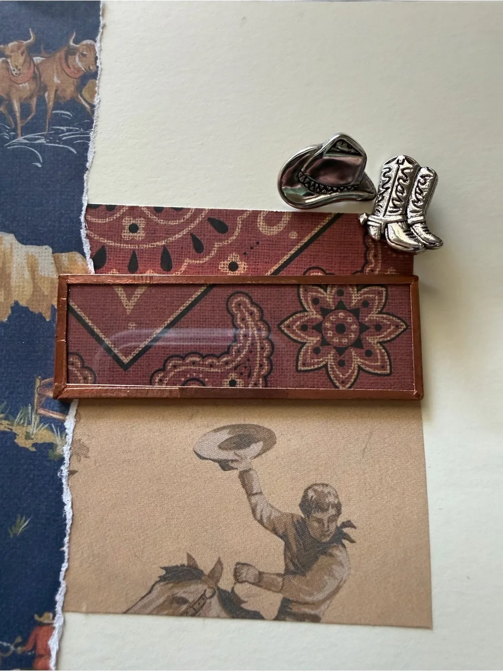 Handmade Western Junk Journal Cowboy Craft Bundle